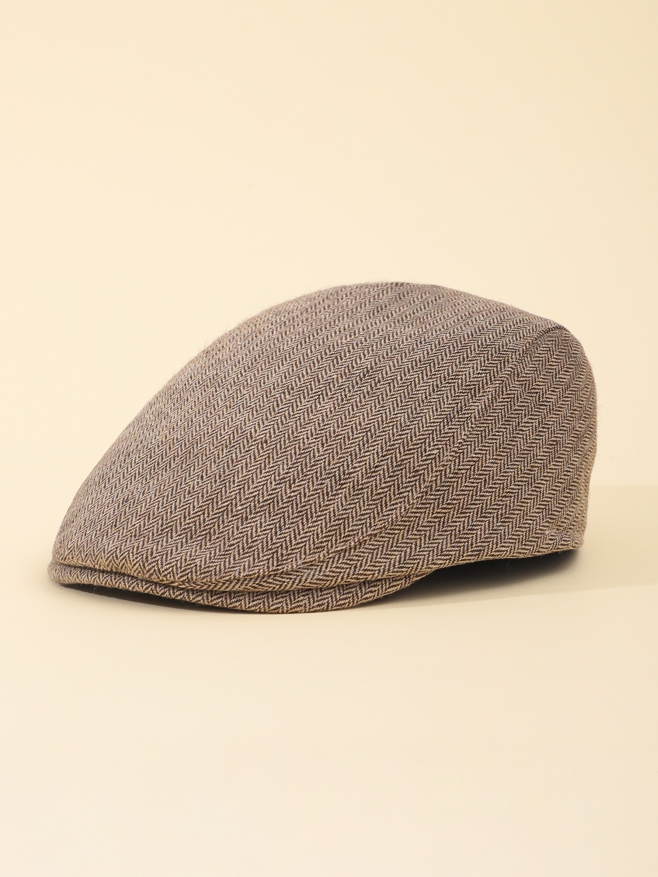 Newsboy Cap Ivy - ベビーフラットキャップ ヘリンボーン柄 男の子 女の子 ニュースボーイキャップ 乳幼児