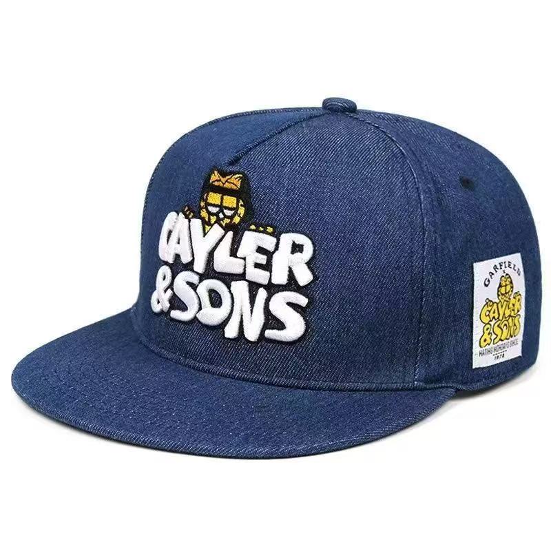 Snapback Hat Flat - 新作アニメ刺繍レターハット CAYLER ファッション漫画ヒップホップ野球帽 フラットブリム 大人用ユニセックス ストリートダンスハット