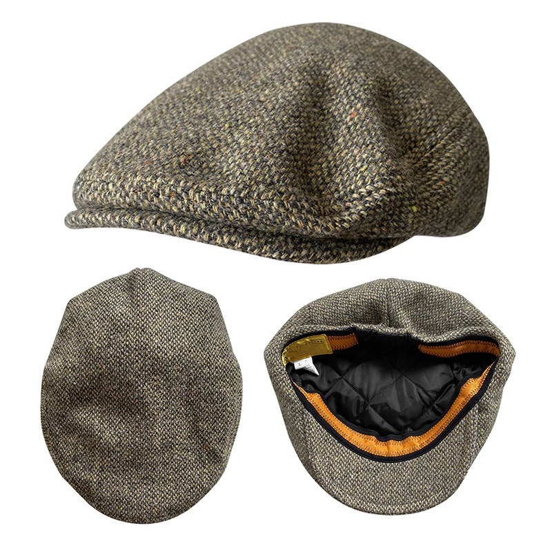 Newsboy Cap Ivy - 新しいウールのフラットキャップ,海賊帽子,ヘアアクセサリー,バーセット,bm440