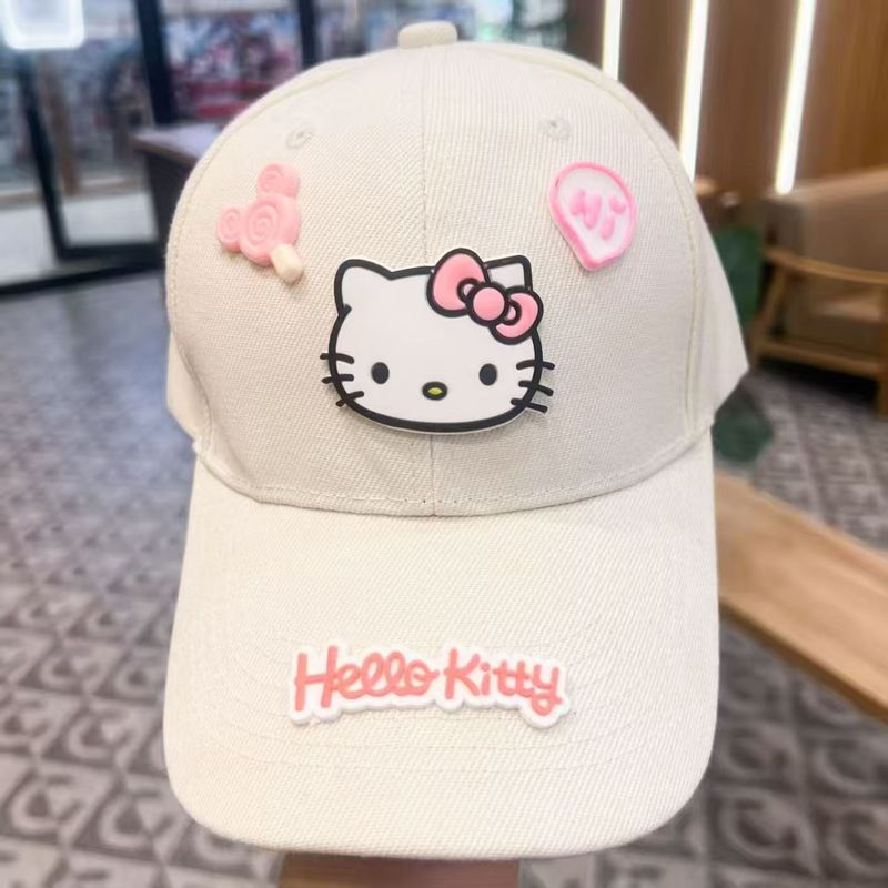 ハローキティカジュアルサンハット、スイートガールベースボール - Baseball Cap Structured のレビューと価格