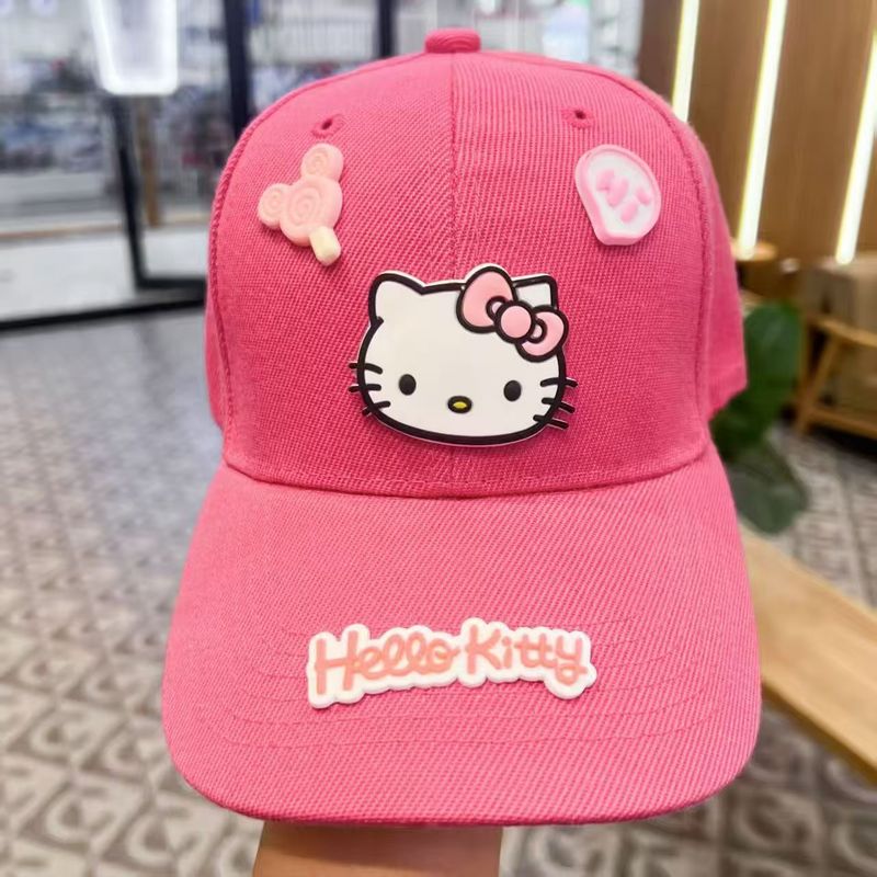 ハローキティカジュアルサンハット、スイートガールベースボール - Baseball Cap Structured のレビューと価格