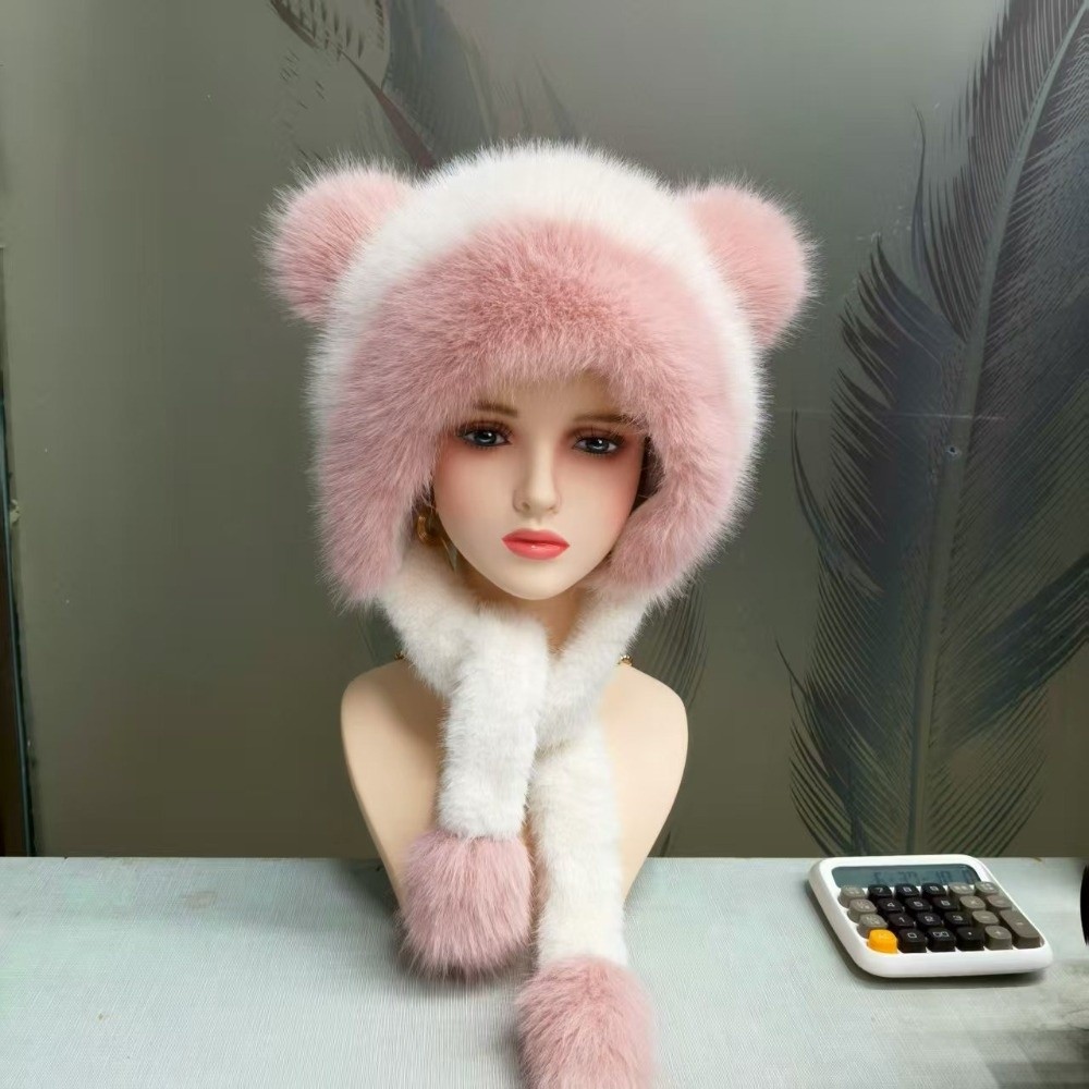 ポリエステル素材のフェイクファー トラッパーハット 厚手の暖 - Winter Trapper Hat のレビューと価格