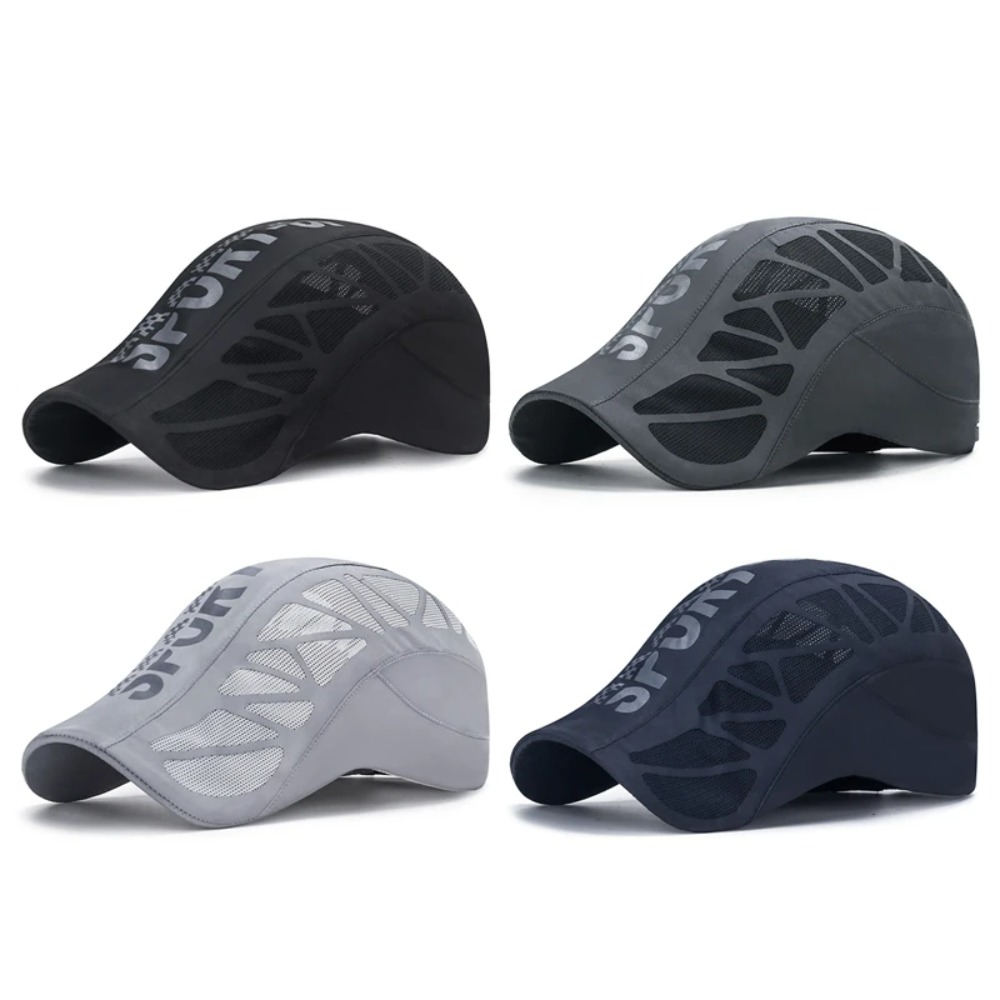 通気性抜群 メンズ クイックドライハット レタープリント ニ - Newsboy Cap Ivy のレビューと価格
