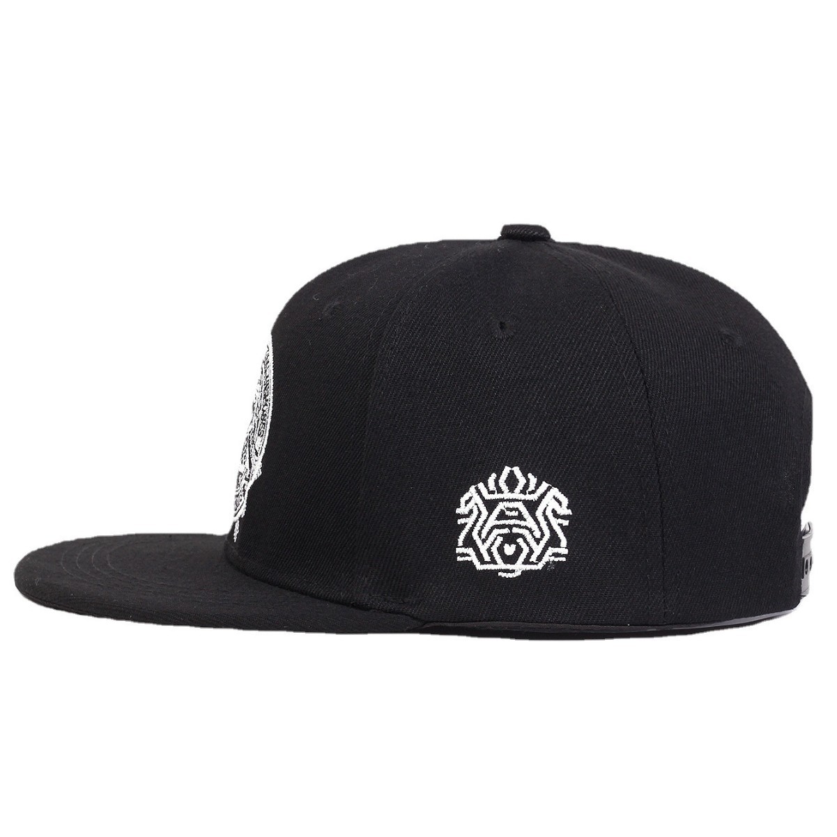 ユニセックスオールシービングアイ刺繍スナップバックハットブラ - Snapback Hat Flat のレビューと価格