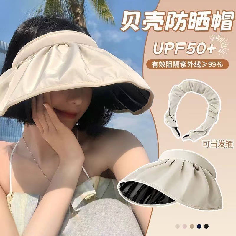 UPF50+ 折りたたみ式ヘッドバンドサンバイザーハット デ - Visor Sun Hat のレビューと価格